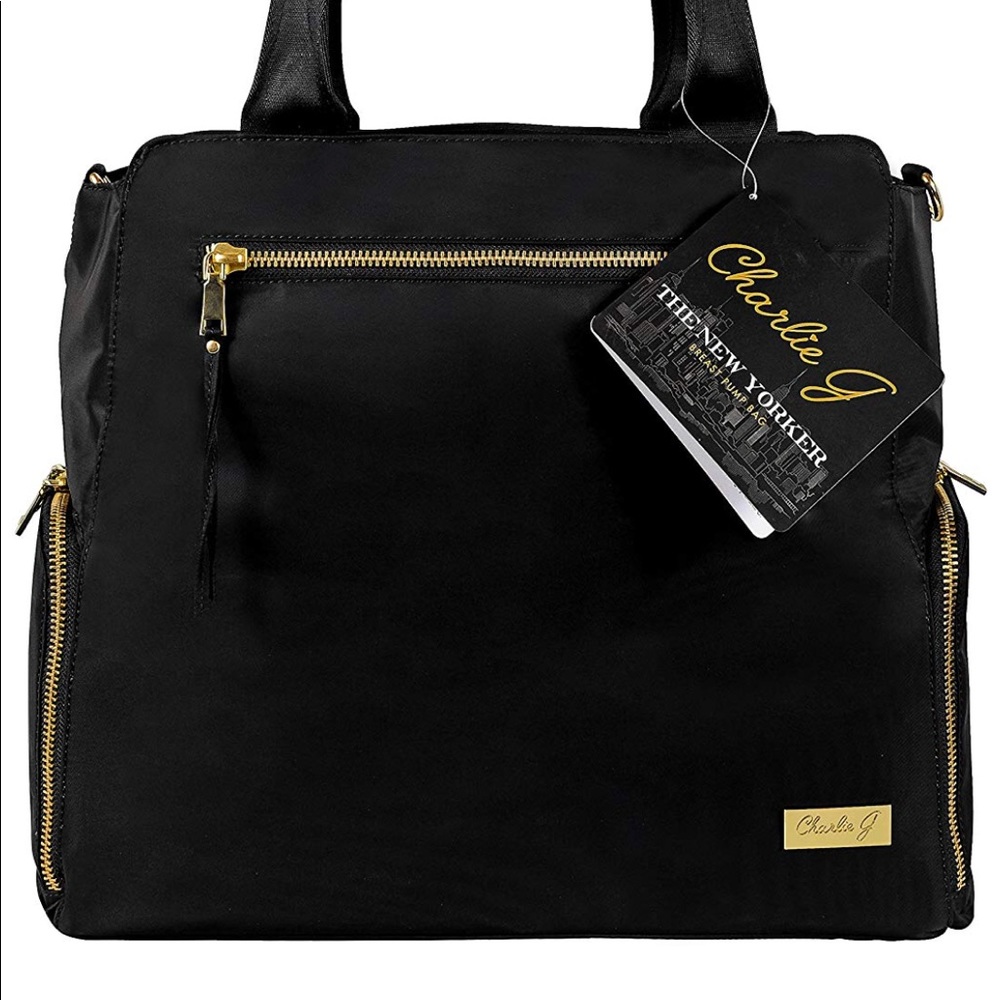 The New Yorker Breast Pump Bag by Charlie G Black